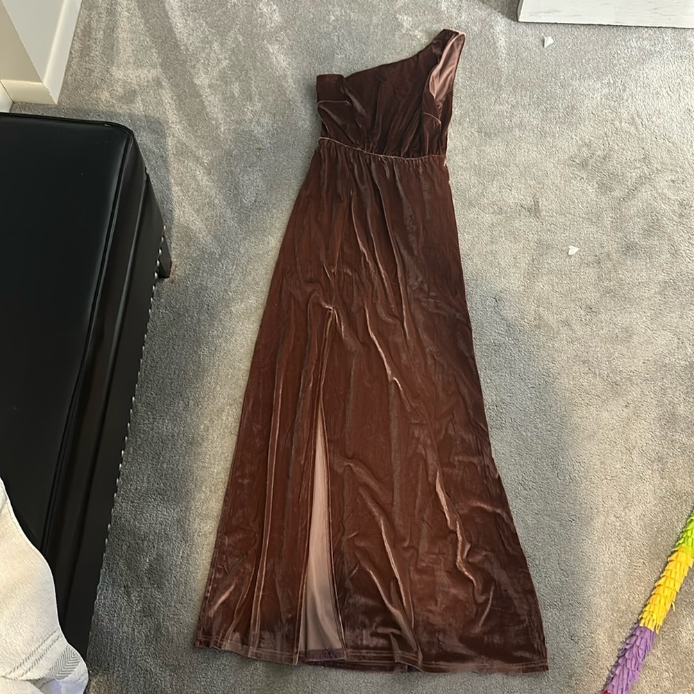 Baltic Born One Shoulder Dress - Dusty Rose